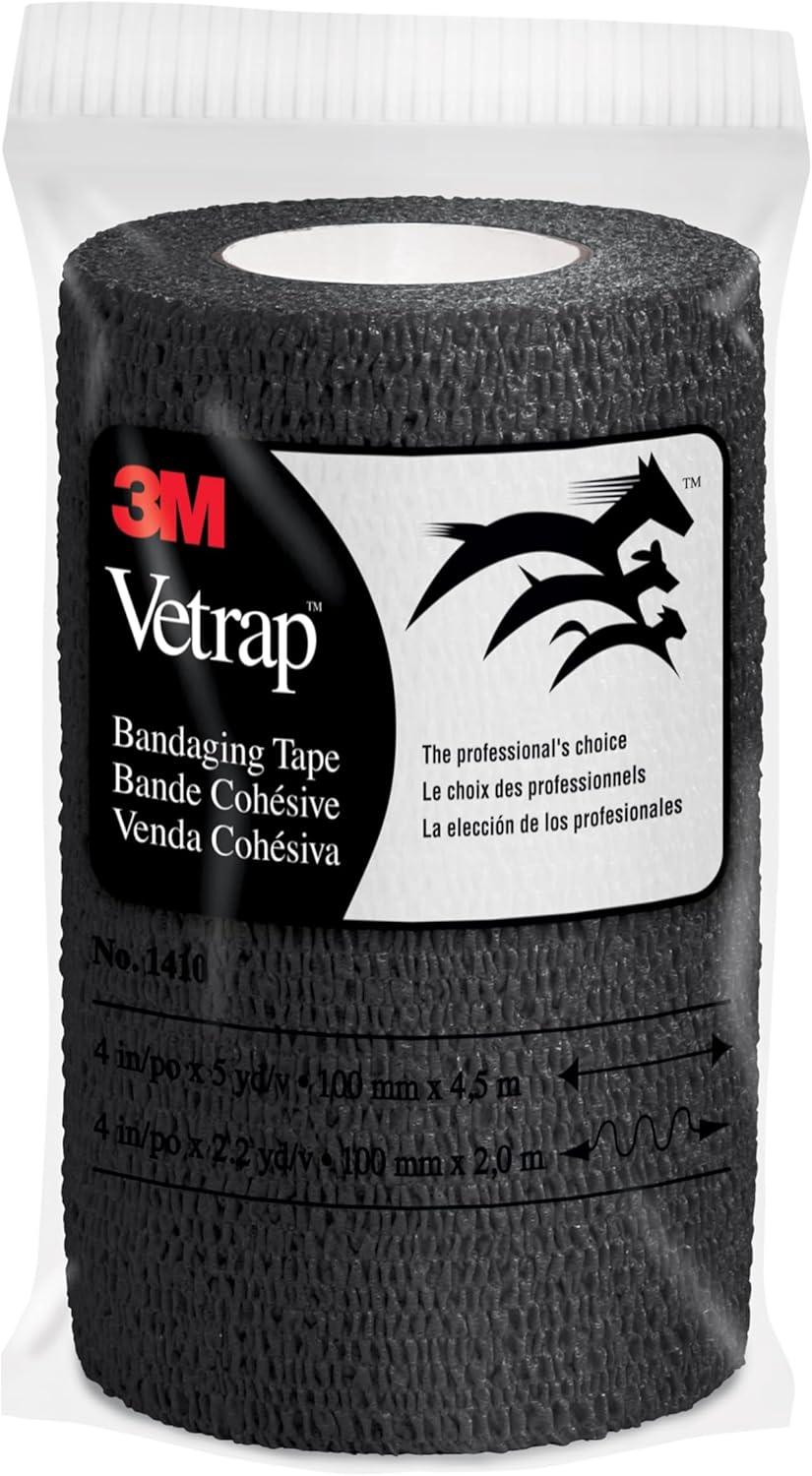 3M Vetrap - Individual Roll Black (Pack of 6)