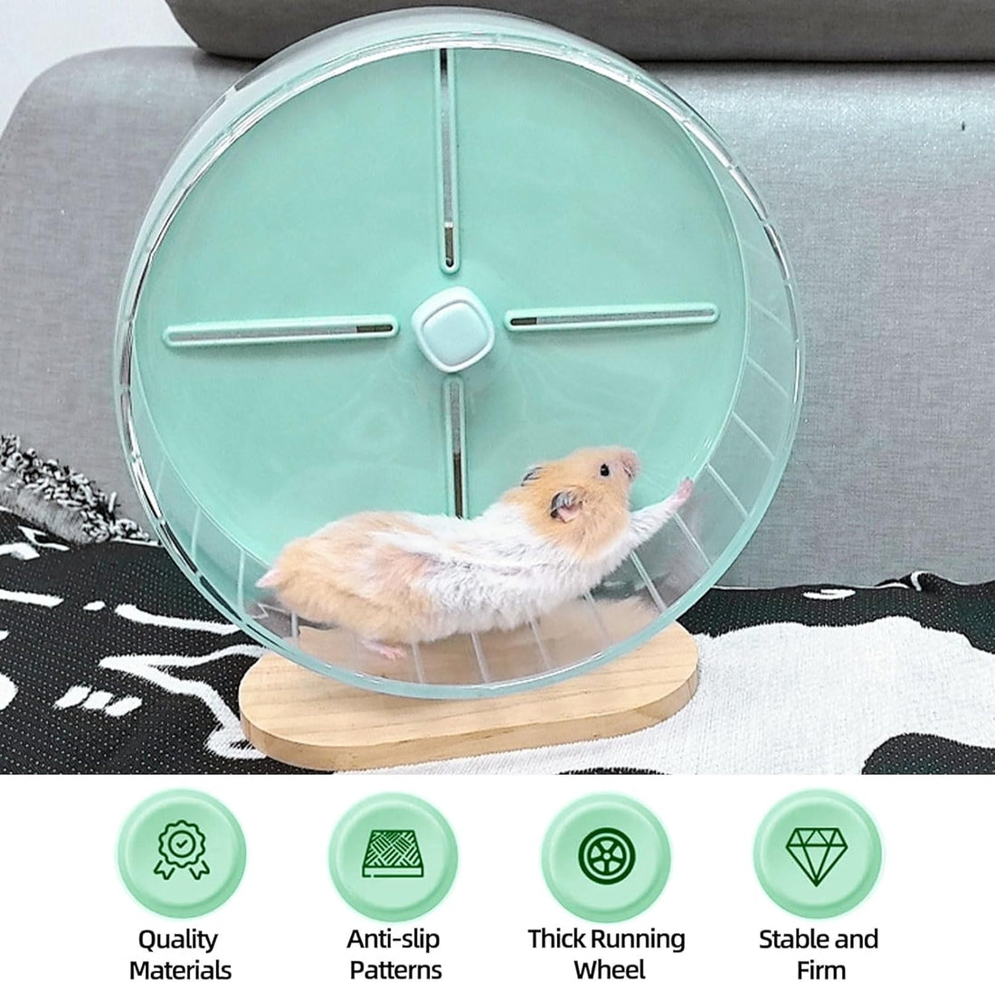 Silent Hamster Wheel,10.2 Inch Quiet Spinner Syrian Hamster Running