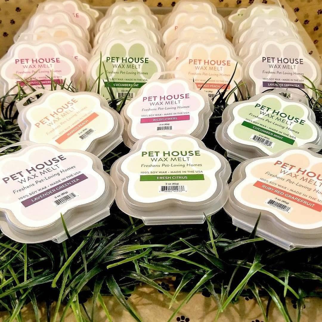 Candy Cane Scented Wax Melts Plant-Based Wax, 2 Pack Pet House