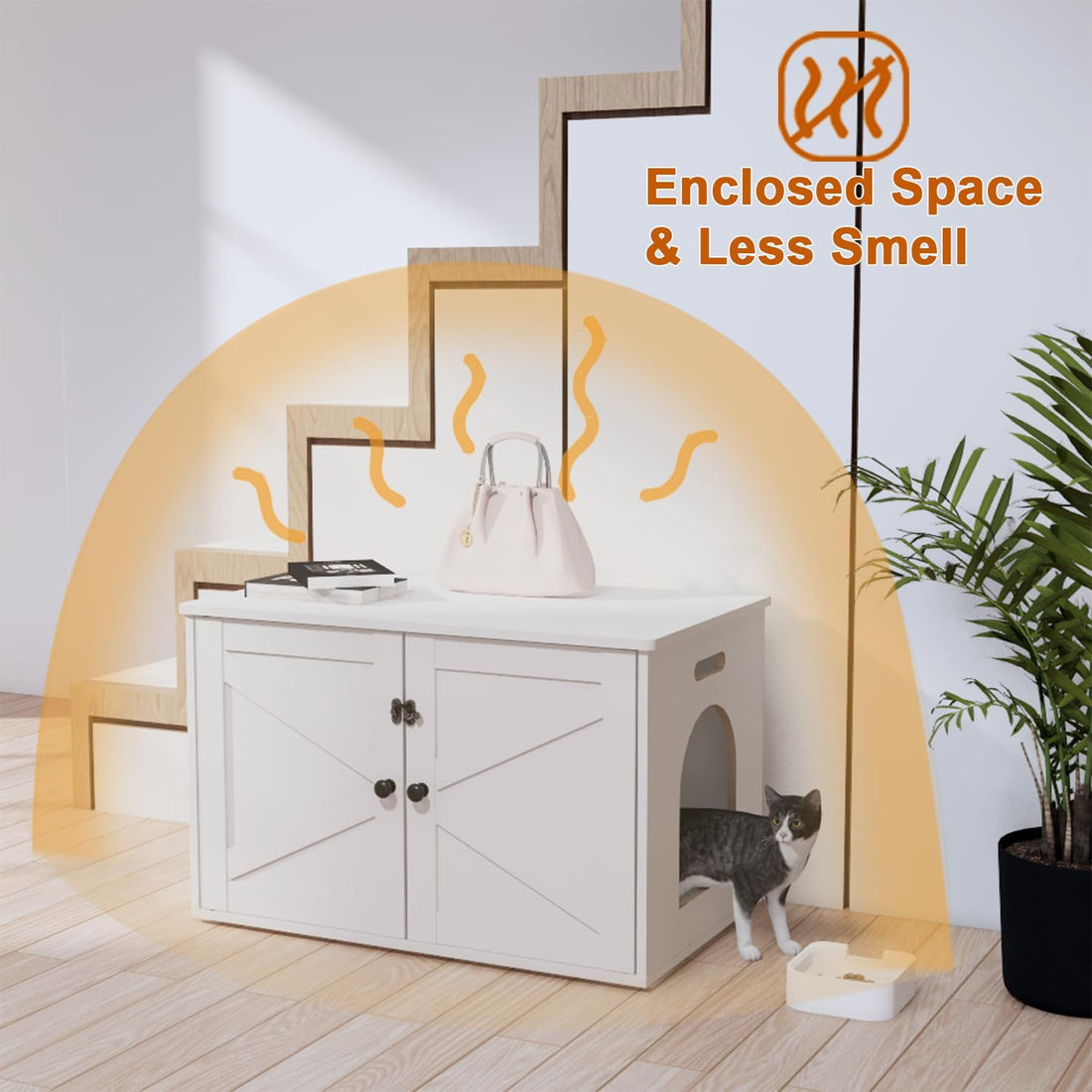 Timberer Cat Litter Box Enclosure