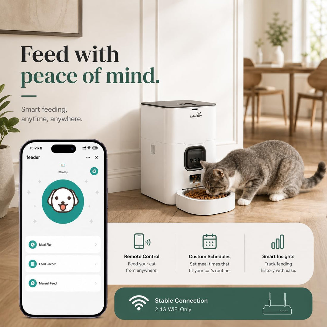Automatic Cat Feeder with APP