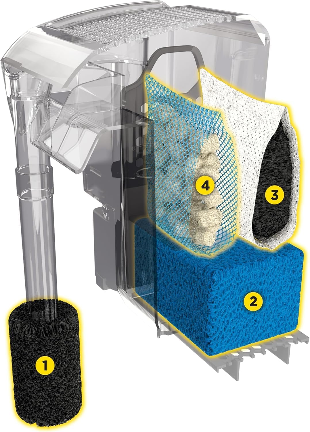 Fluval AquaClear Fish Tank Power Filter for 20- to 50-Gallon Aquariums