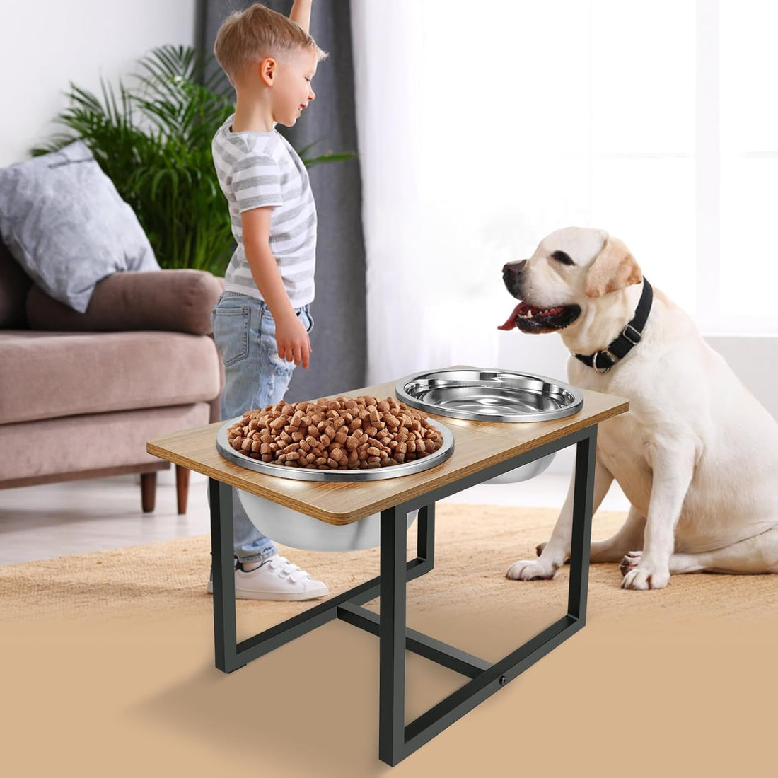 Spacnom Elevated Dog Bowls for Large Dogs