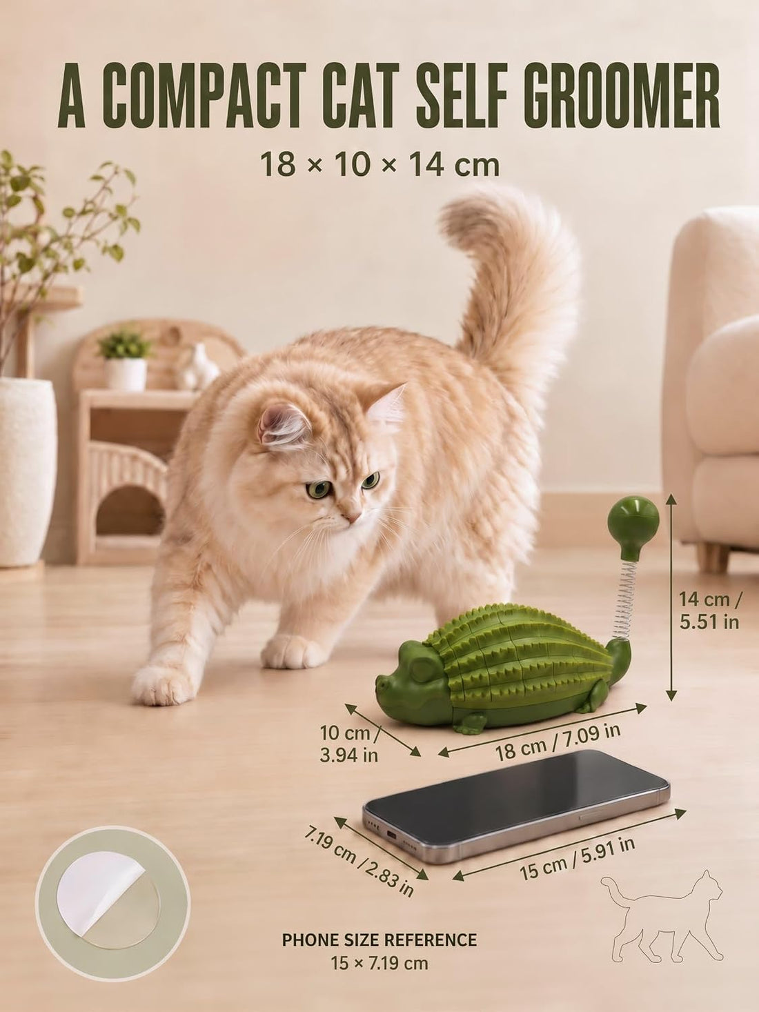 Interactive Cat Self Groomer
