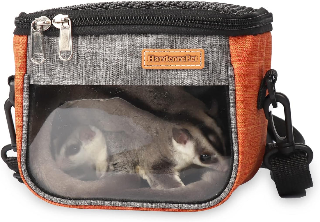Sugar Glider Carrier Bag, Transparent Breathable Travel Bag