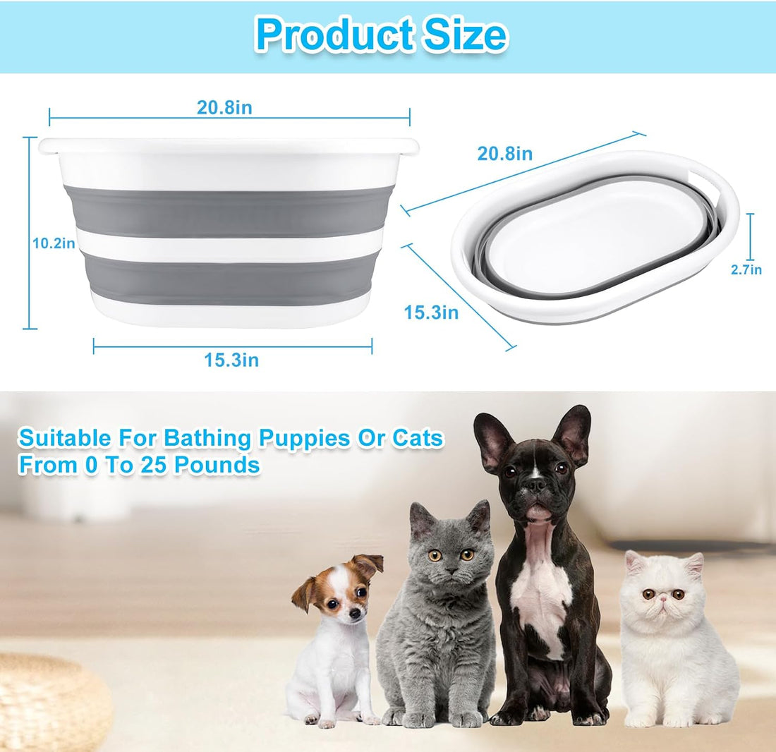 ddLUCK Multi-Functional Collapsible Pet Bathtub