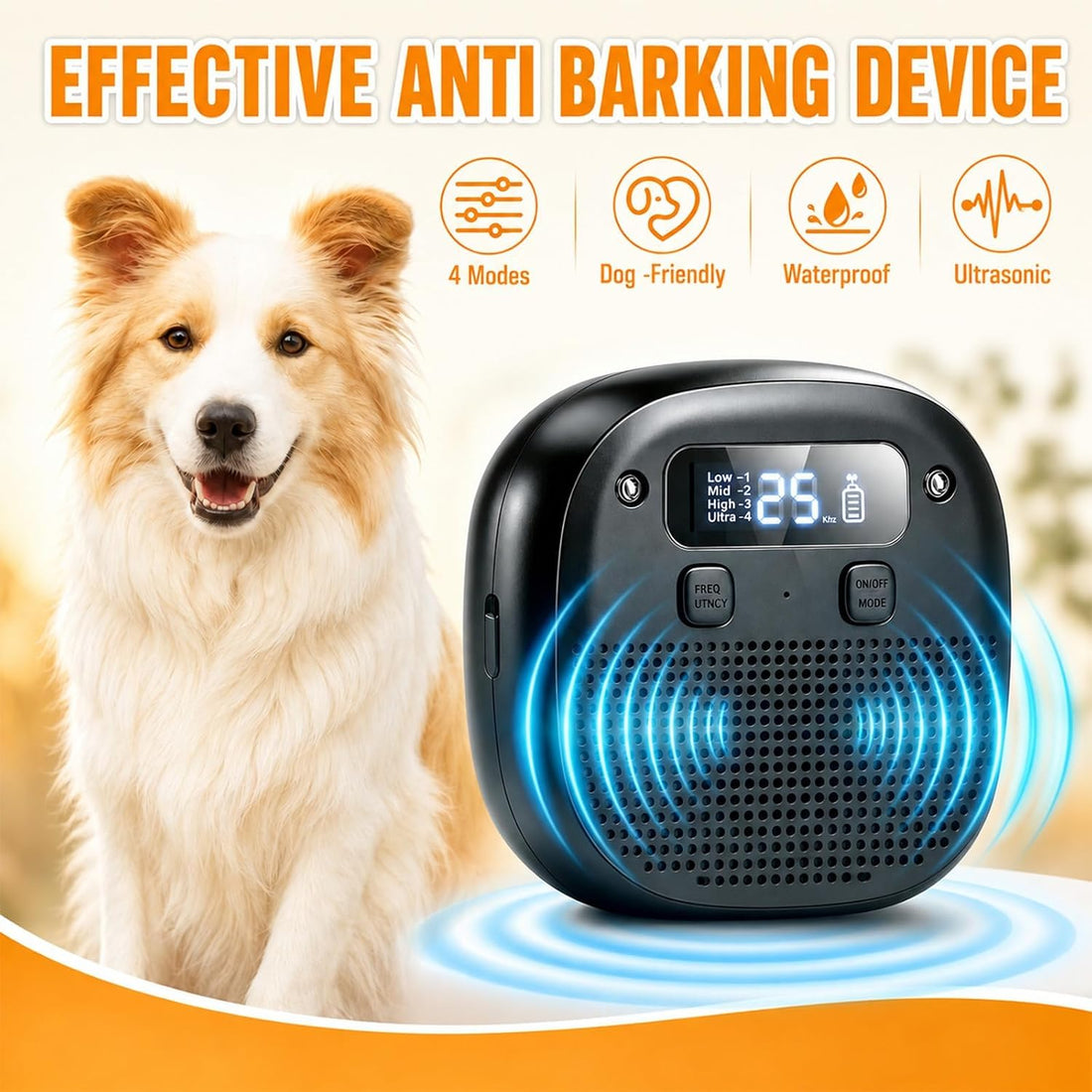 Tetra Anti Barking Device for Dogs,Ultrasonic Dog Bark Deterrent