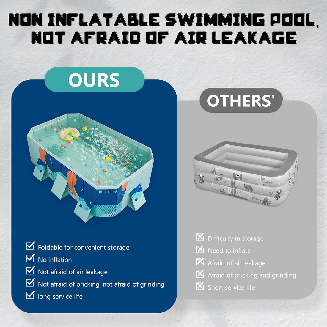 102" Foldable Dog Bathing Pool
