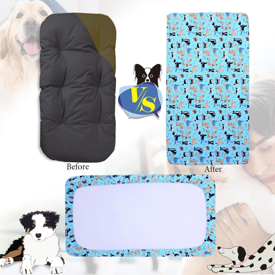 Hoopttay Dog Bed Covers Replacement Washable