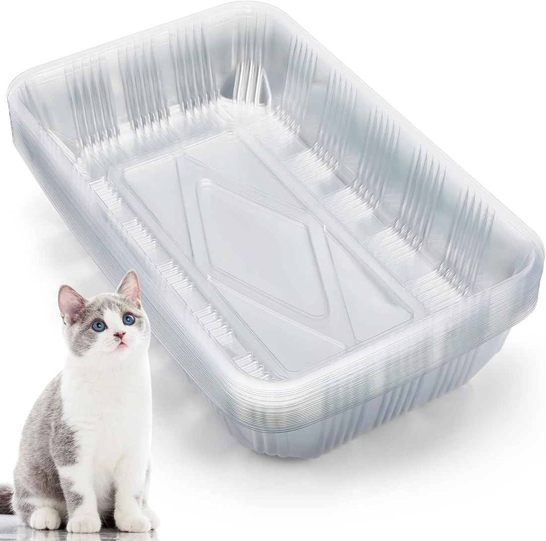 Tessco for you 30 Pack Disposable Litter Boxes for Cats