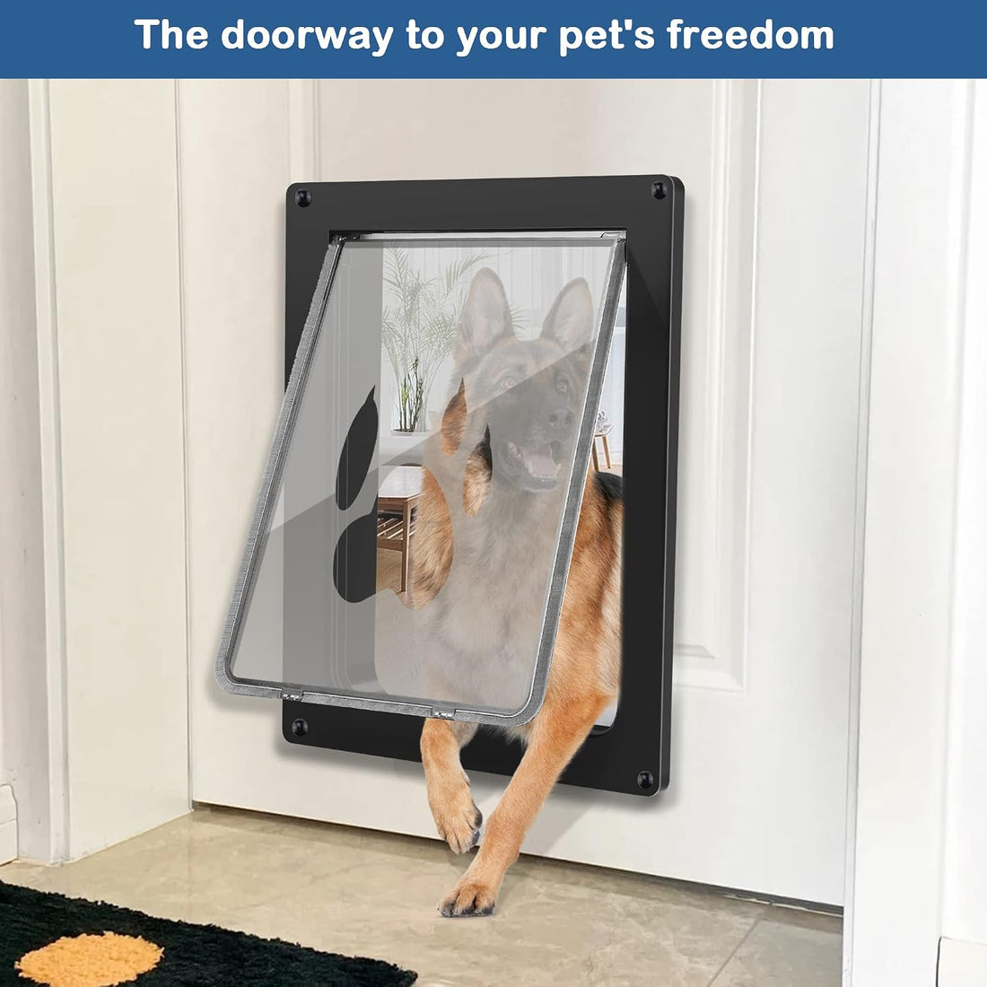 CEESC Large Dog Door for Pets Up to 80 lb