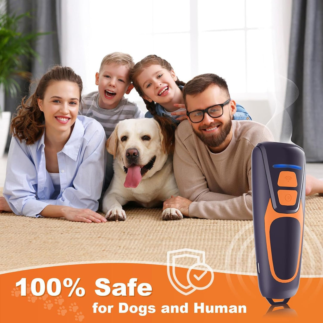 Dog Bark Deterrent Devices, Rechargeable Ultrasonic Anti Barking