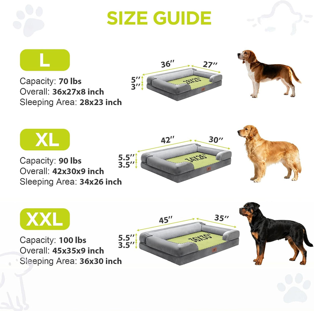 Waterproof Orthopedic Dog Bed for Medium Large Sized Dogs