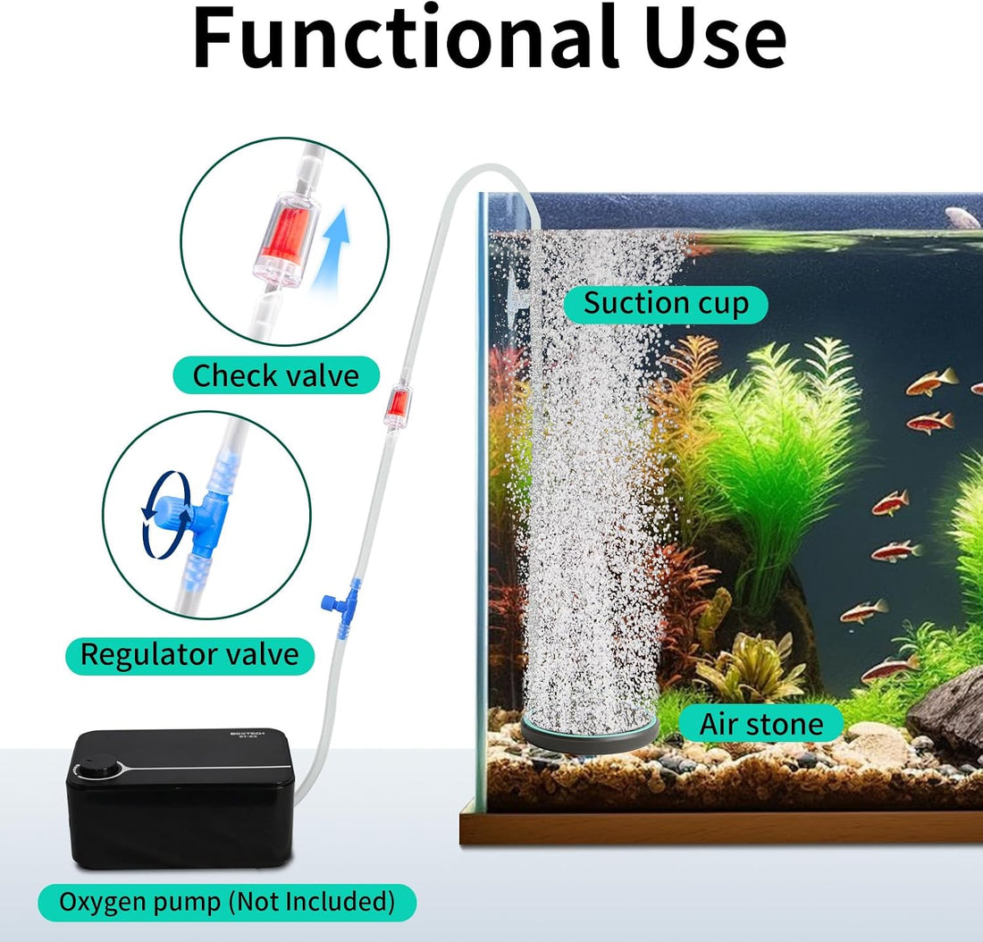 UPETTOOLS 2inch Nano Aquarium Air Stone, Quiet Bubble Diffuser