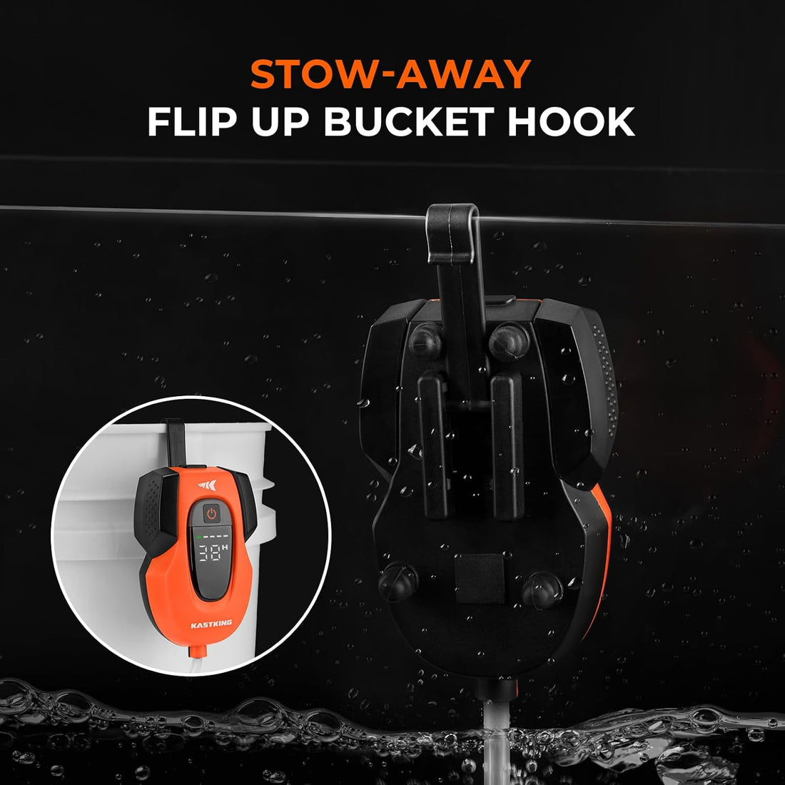 KastKing Li3 Rechargeable Live Bait Aerator Pump & Bubbler with Hang