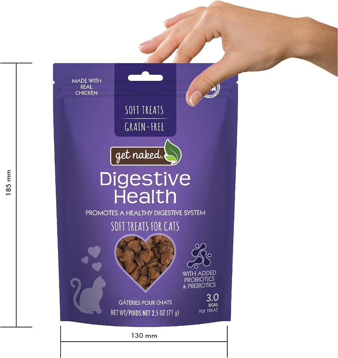 Get Naked 1 Pouch Furball Relief Soft Treats For Cats, 2.5 Oz