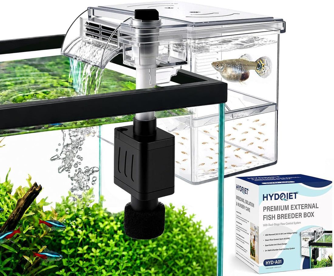 External Fish Breeder Box for Fish Tank with USB Pump Aquarium