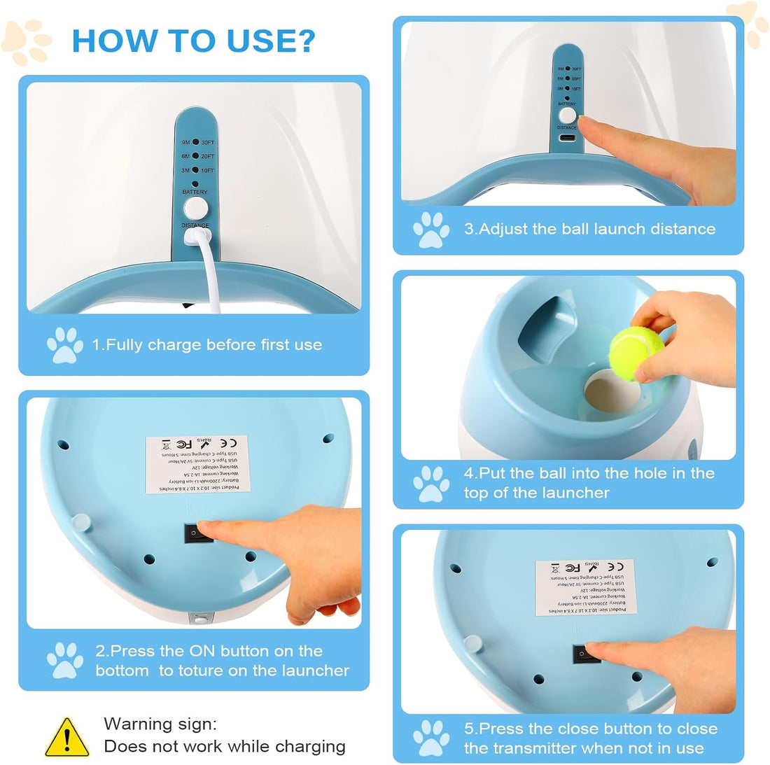 Automatic Ball Launcher for Dogs: Indoor Thrower Fetch Machine