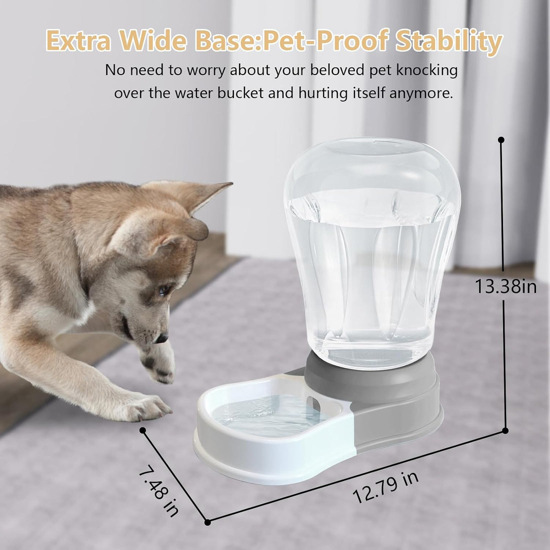 STALTWO 1.6 Gallon Automatic Dog Water Dispenser