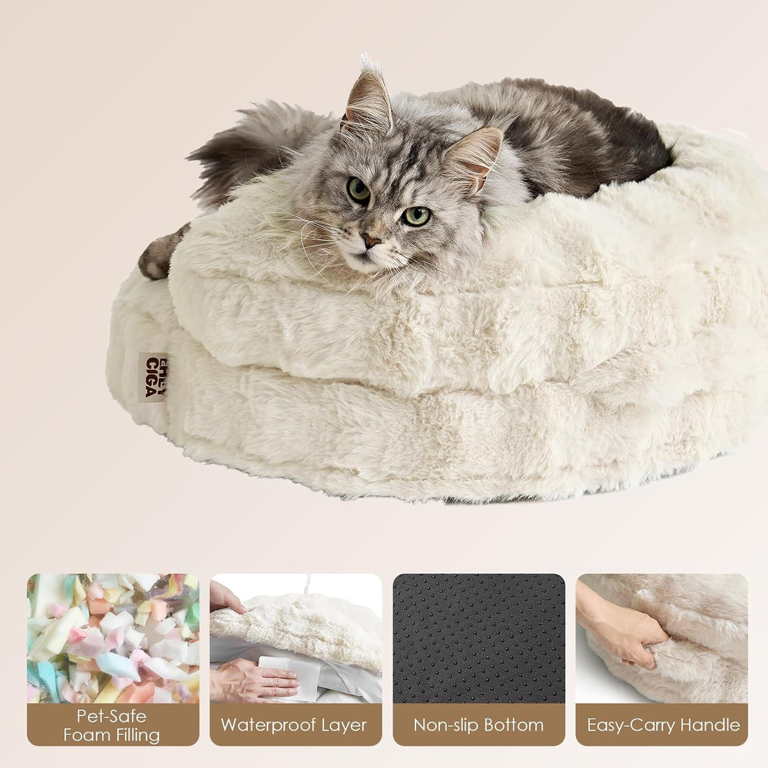 EHEYCIGA Soft Dog Couch Bed for Large Dog