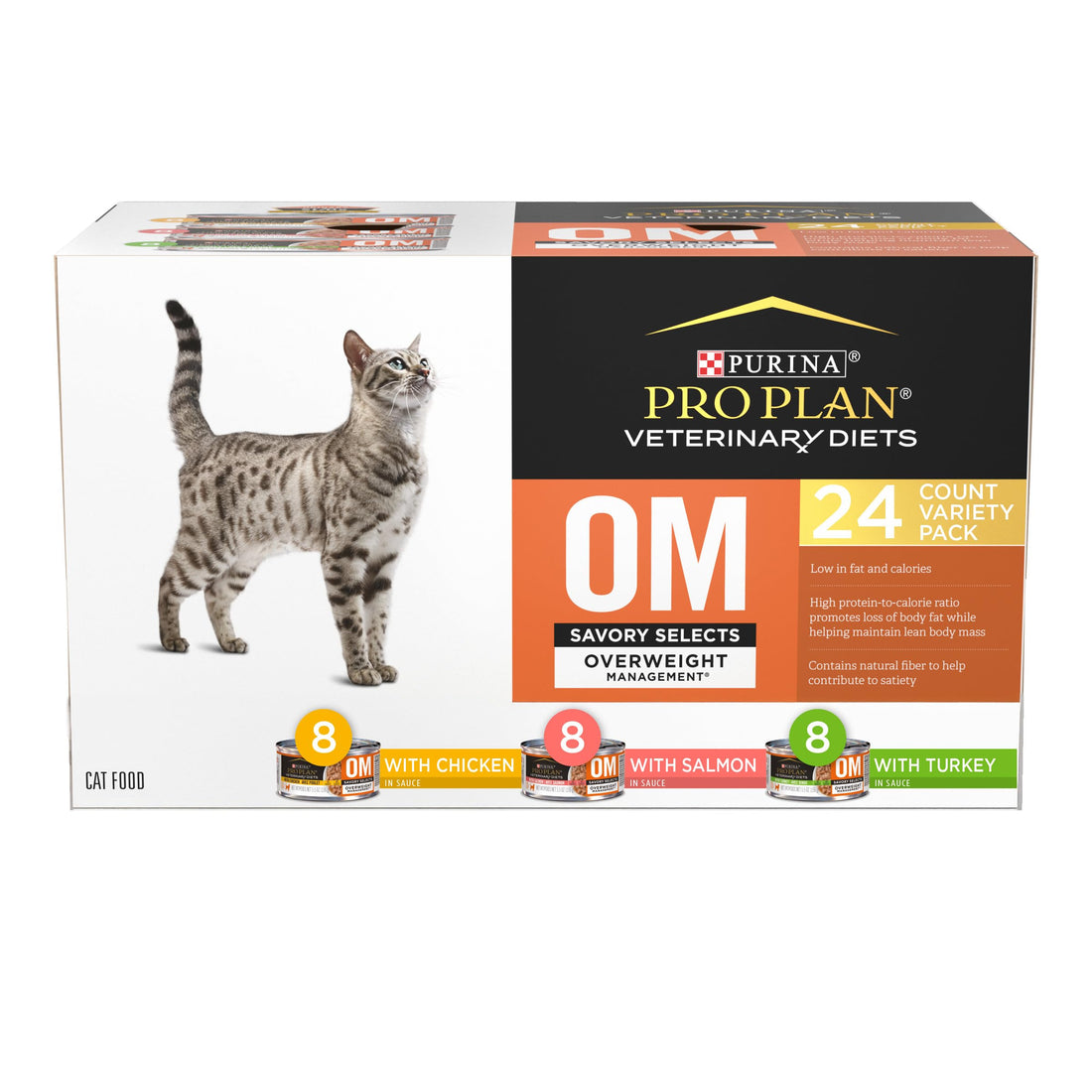 Purina Pro Plan Veterinary Diets OM Wet Cat Food, Case of 24 Cans