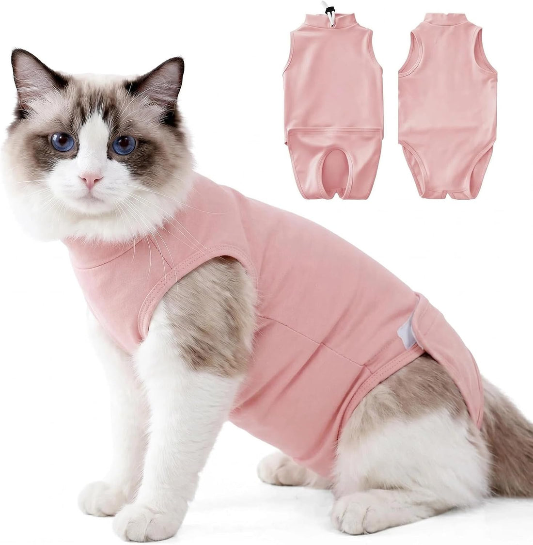Female Cat Recovery Suit - Snap Closure Spay Onesie