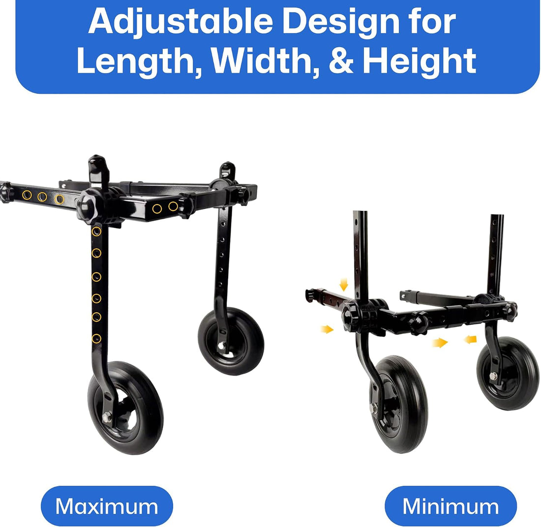 Rear Wheels Mobility Aid Cart Dog Wheelchair for Back Legs, M