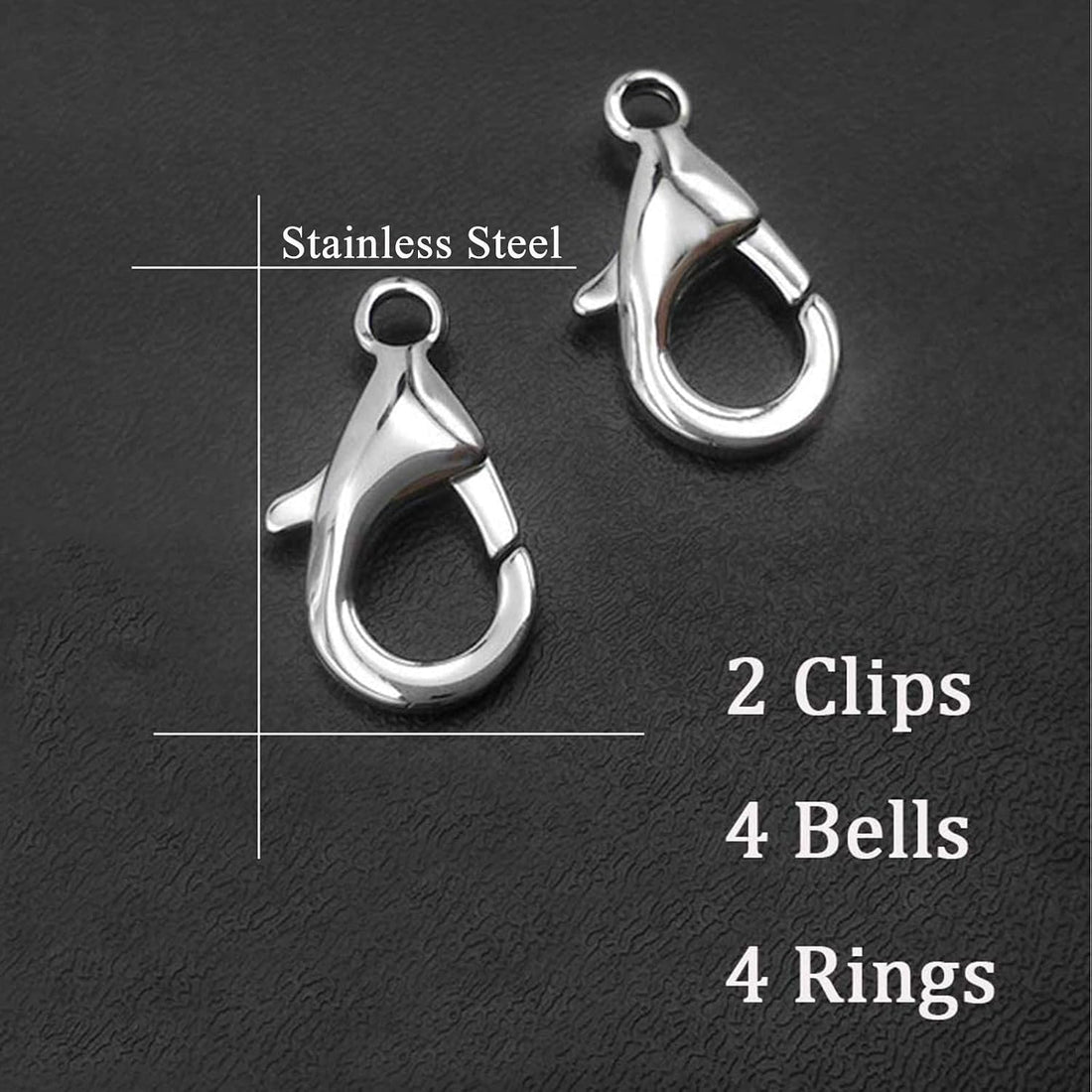 IVIA PET 4 Sets Cat Bell for Dog Collar Charm Training Pet Pendant