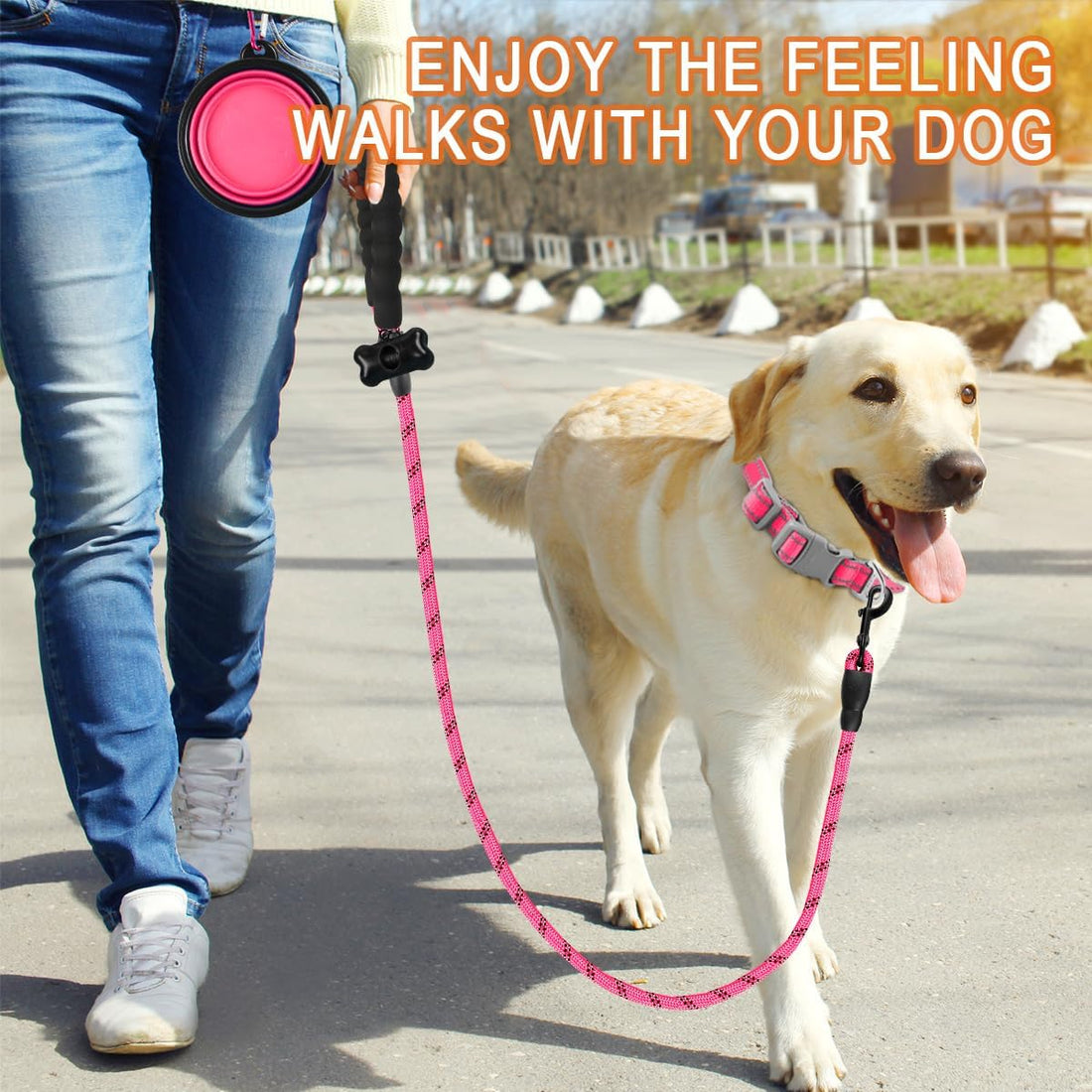BARKBAY Dog Leashes for Large Dogs Heavy Duty Dog Leash 4/5/6 FT
