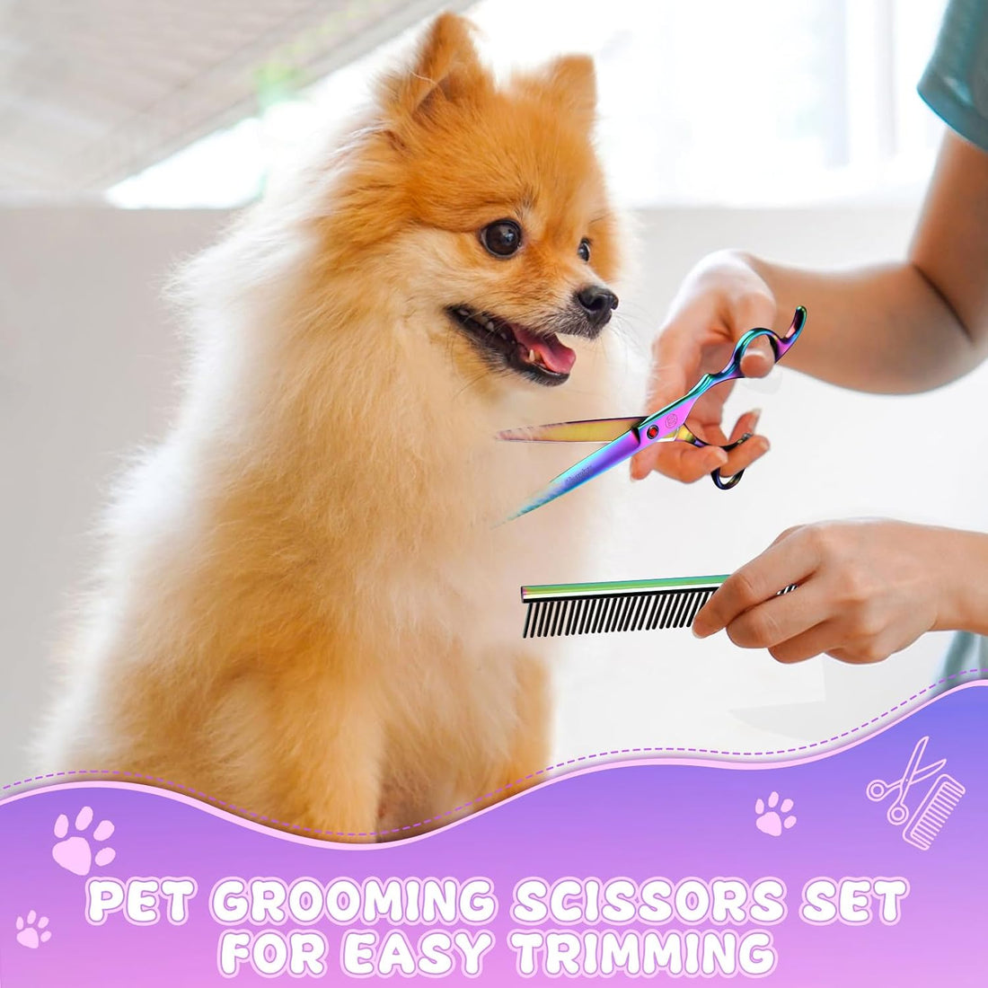 Professional Dog Grooming Scissors Set