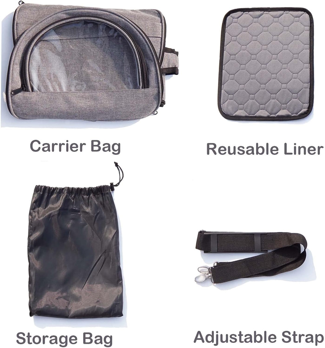 Bunny Carrier, Portable Small Pet Bag with Water Bottle Holder