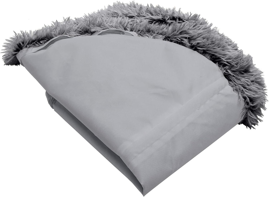 Furhaven Replacement Donut Dog Bed Cover Plush Long Faux Fur Calming