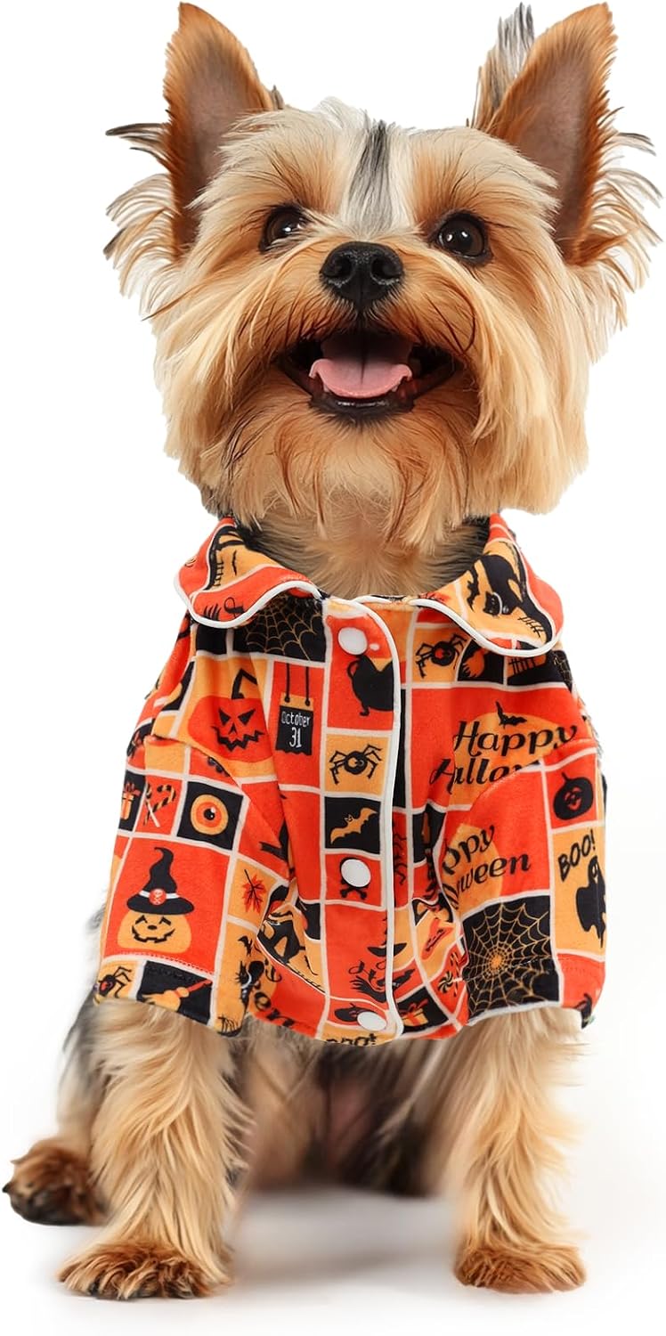 CuteBone Two-Leg Velvet Pet Halloween Pajamas Girl Dog Clothes - Soft