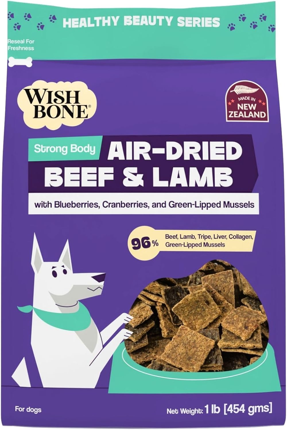 Wishbone Air Dried Lamb Dog Food - High Protein, Grain Free Recipe