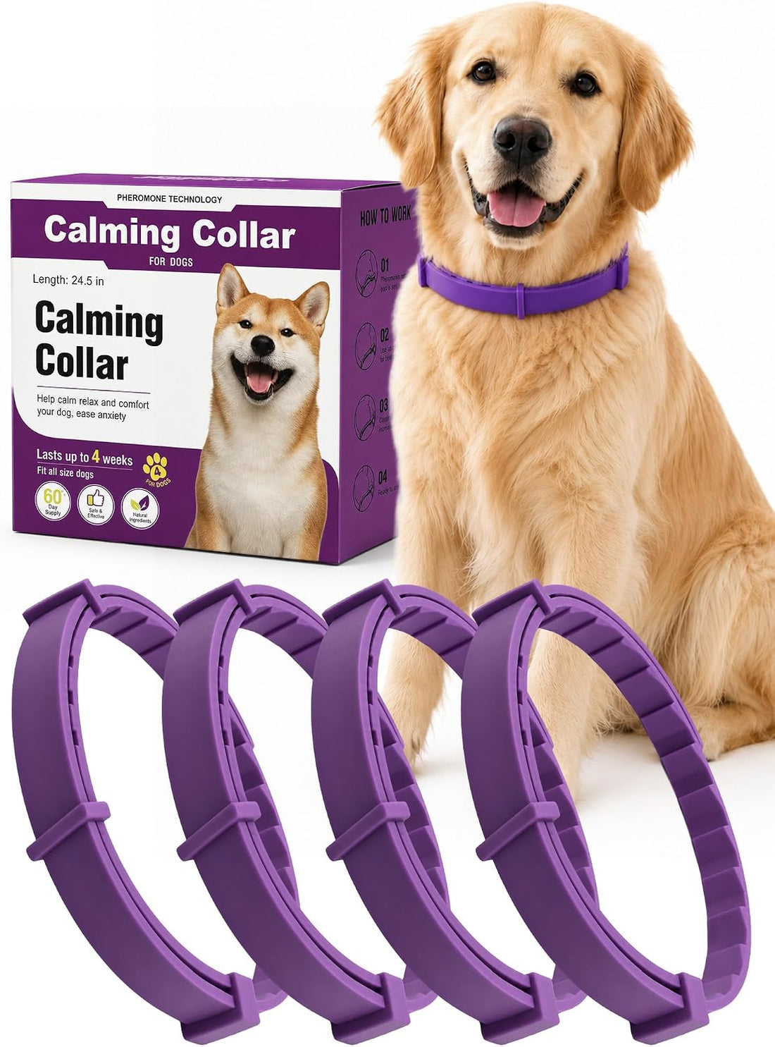 Calming Collar for Cats - Adjustable Anxiety Relief and Stress