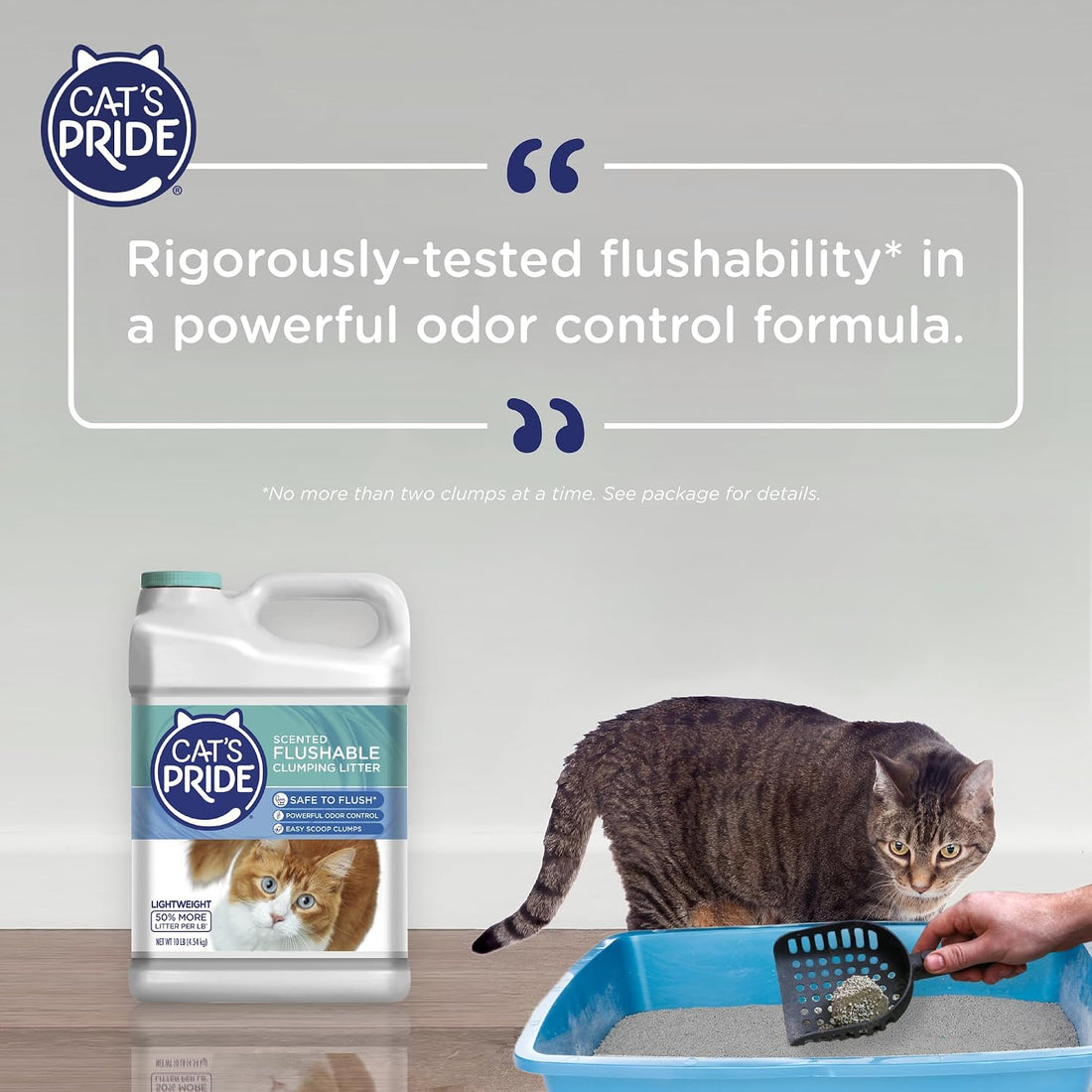 Cat's Pride Lightweight Clumping Litter: Flushable