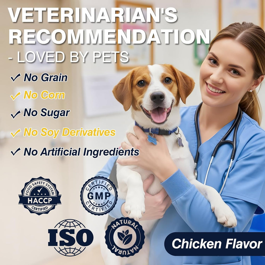 Hip and Joint Supplement for Dogs with Probiotics Glucosamine for Dog
