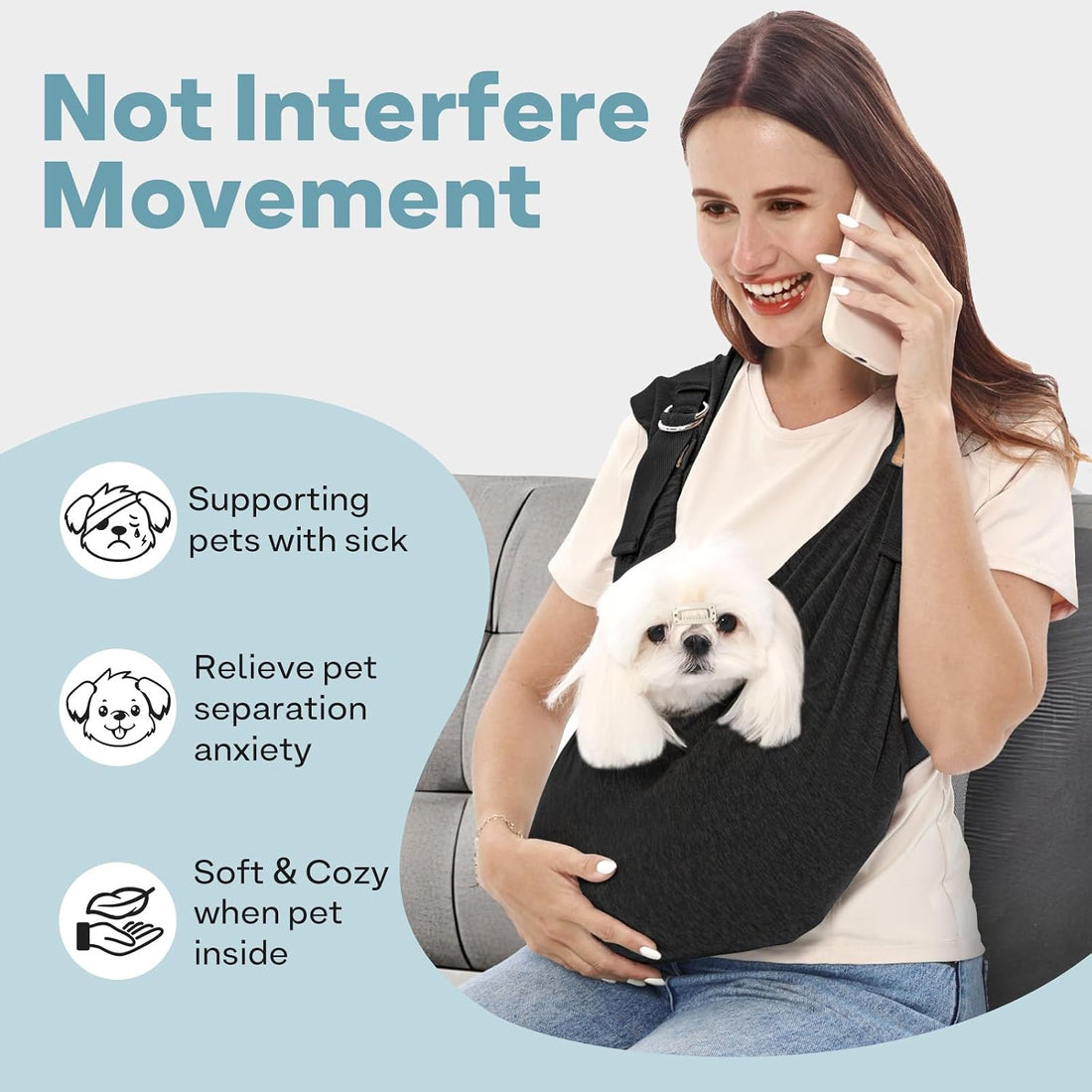Supet Dog Carrier Sling for Small Dogs