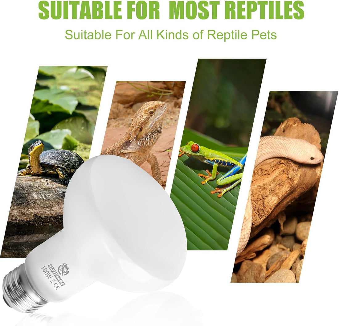 Reptile Heat Lamp Bulbs, Simulate Natural Sunlight Heat Light Bulb