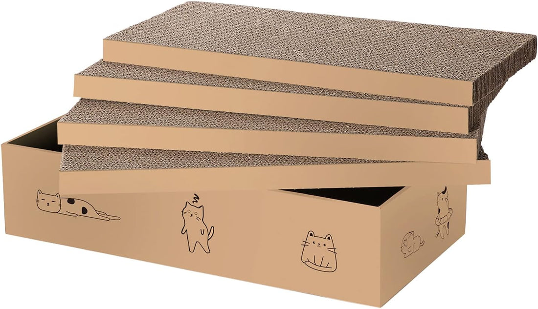 4 Packs in 1 Cat Scratch Pad with Box