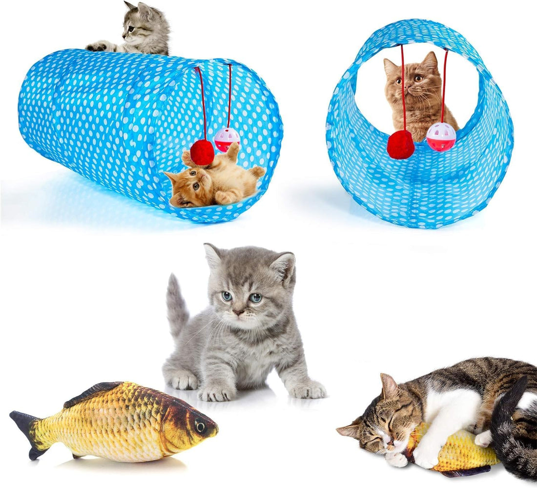 AILUKI 35 PCS Cat Toys Kitten Toys Assortments,Variety Catnip Toy Set