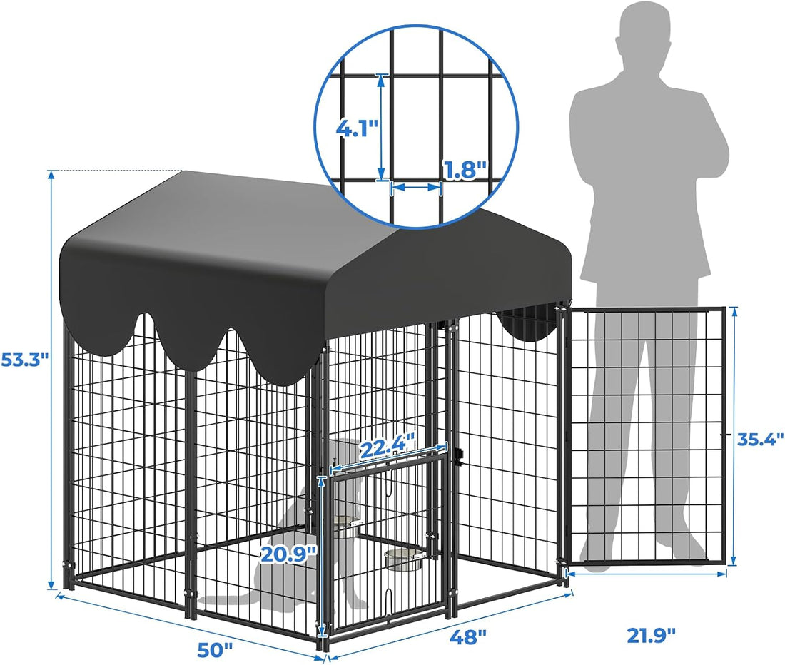 4x4x4.5ft Outdoor Dog Kennel