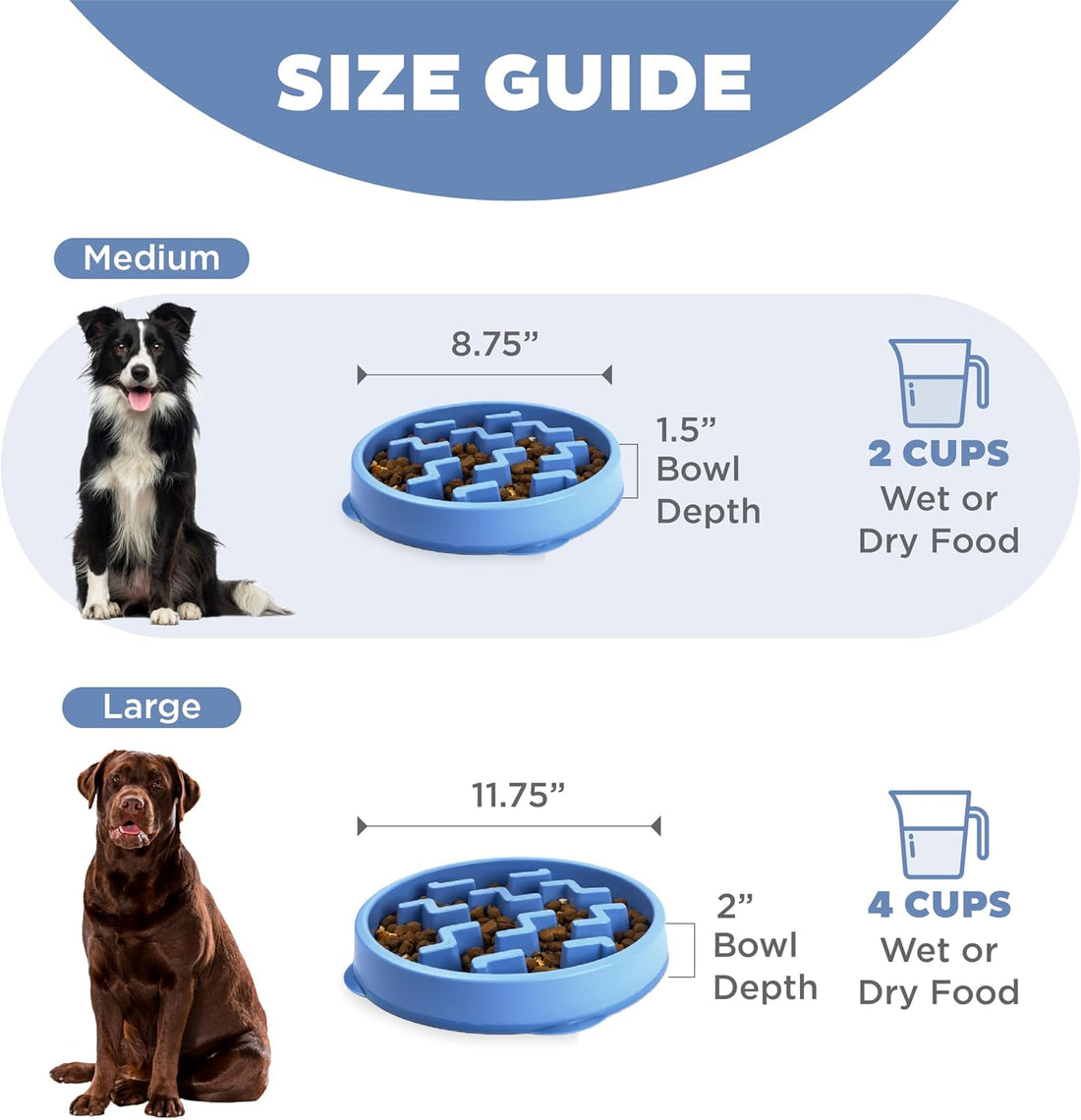 Outward Hound Fun Feeder Slo Bowl – Medium 2‑Cup Capacity