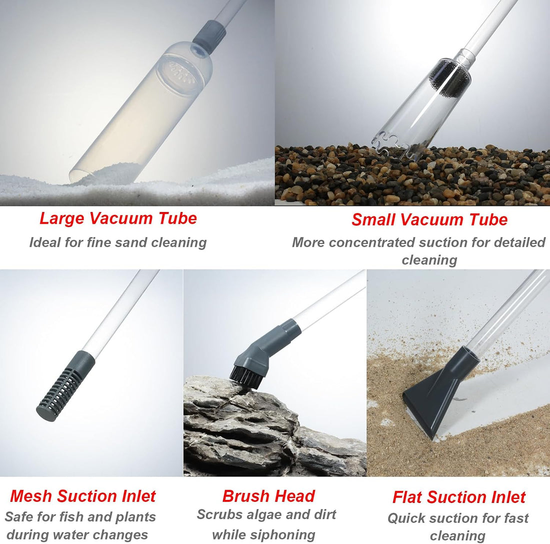 Aquarium Siphon Vacuum Kit with Turkey Baster