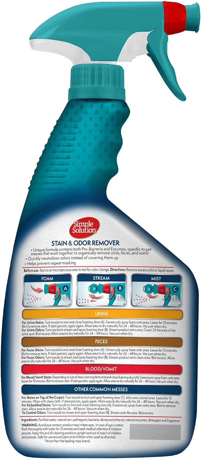 Simple Solution Stain & Odor Eliminator for Pets