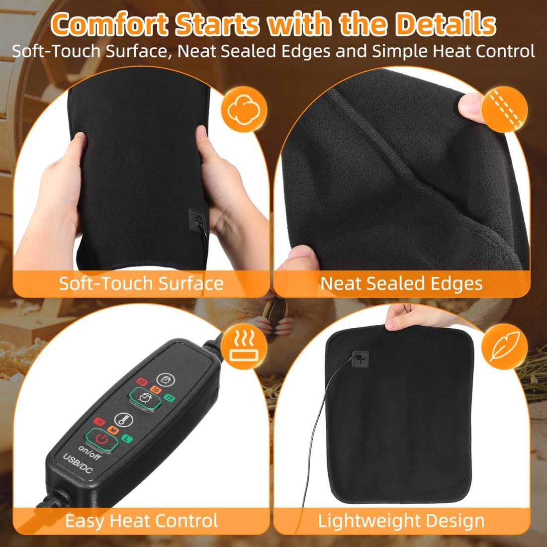 BESPORTBLE USB Heating Pad for Small Animals