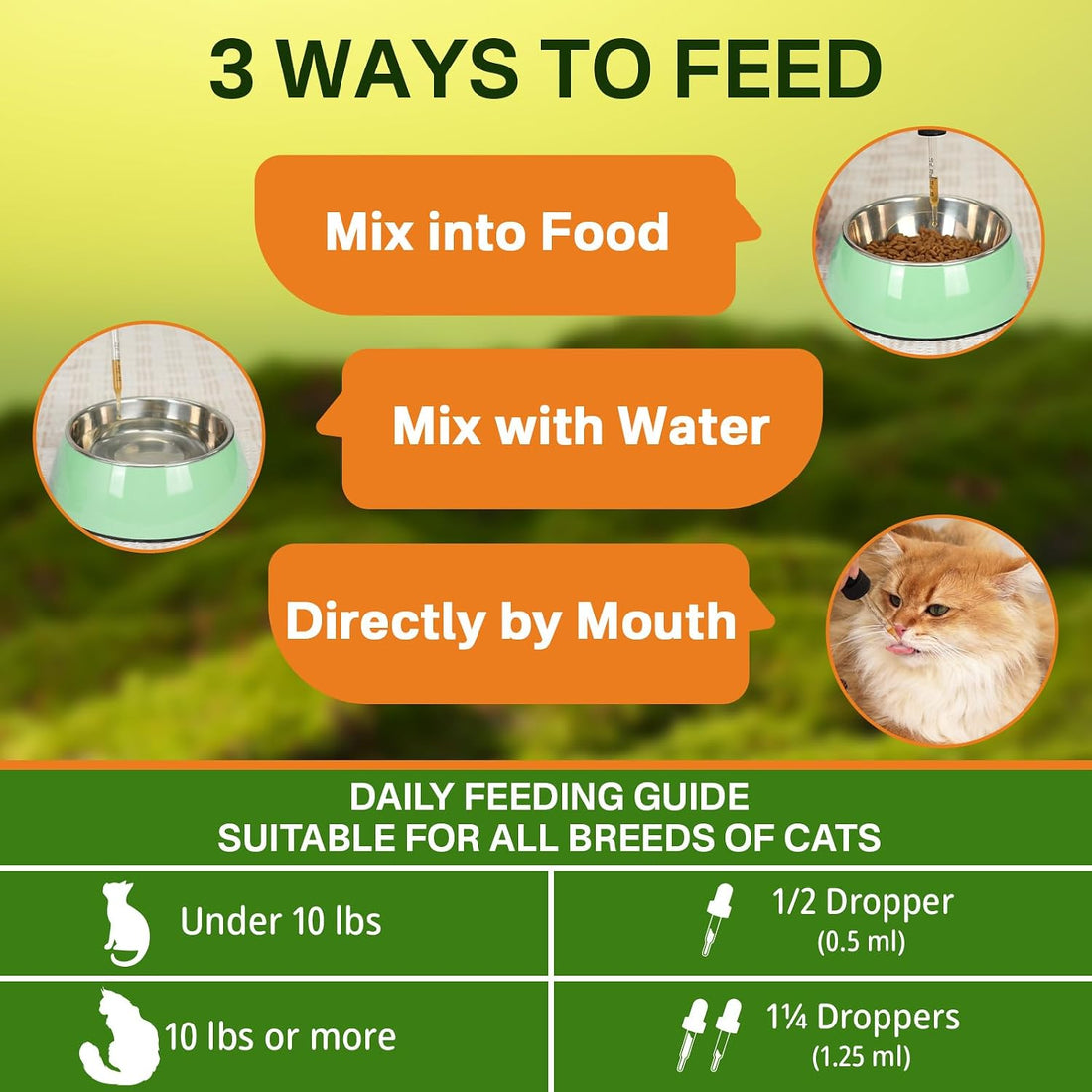 Puyrzoe Cat Flea Treatment, Flea and Tick Prevention for Cats, 60 mL