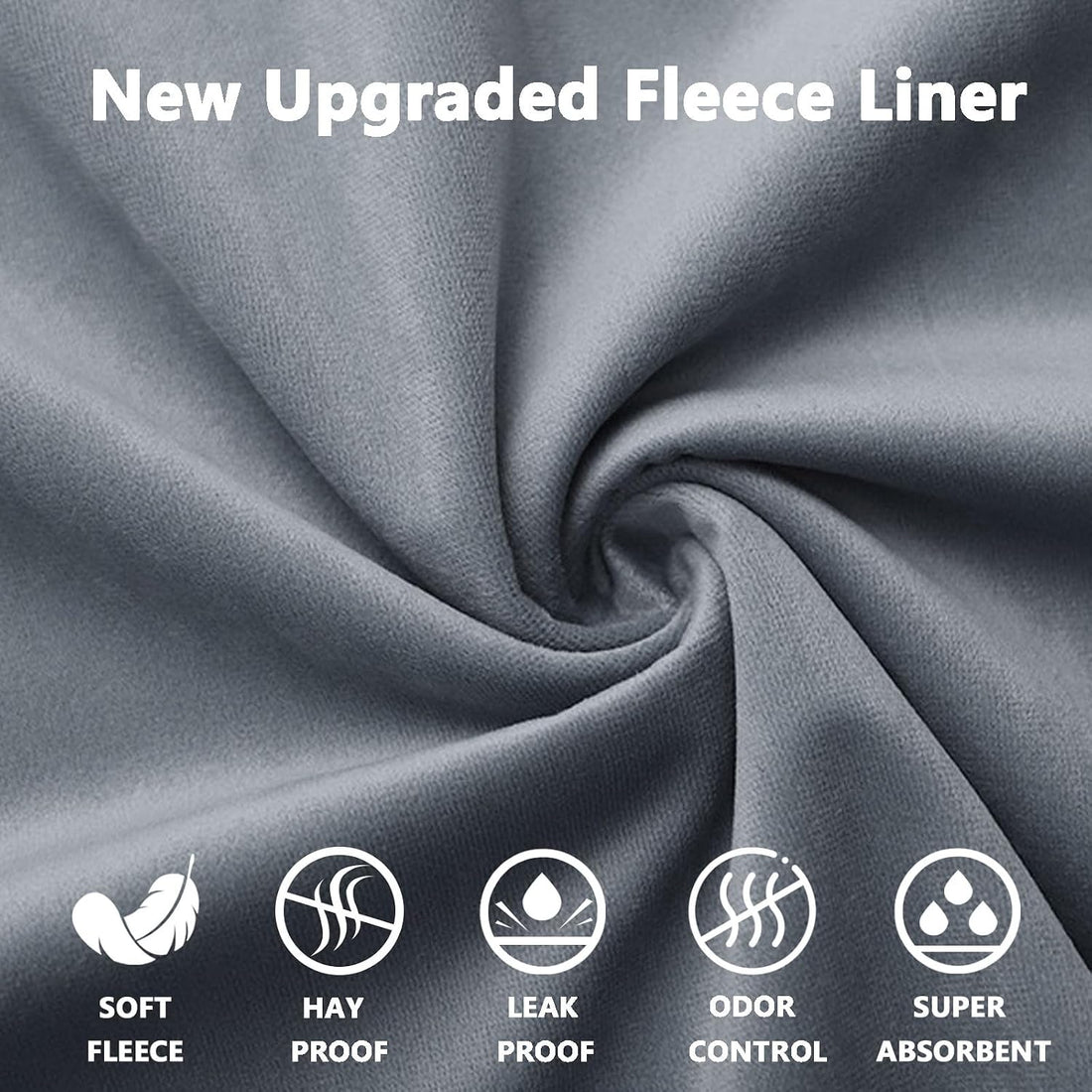 Guinea Pig Fleece Bedding, 49"x24" Cage Liner 2 Pack for Midwest Cage