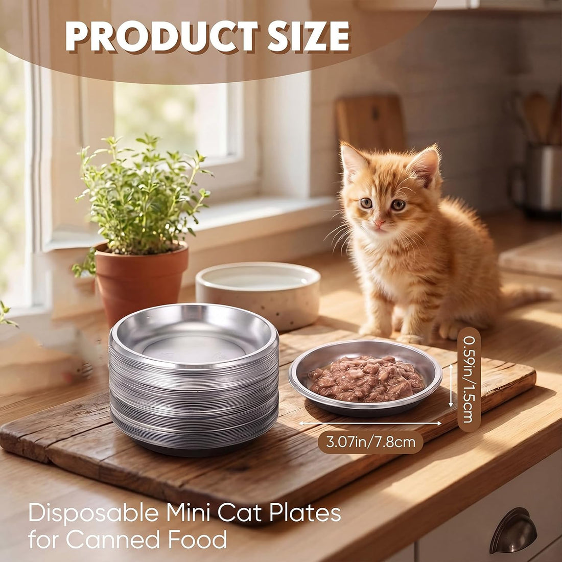 Mini Pet Bowl - 500 Pcs Disposable Feeding Bowls Bulk