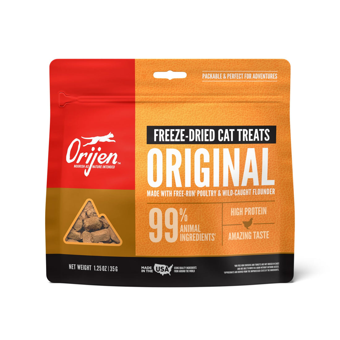 ORIJEN Freeze Dried Cat Treats Grain Free High Protein Raw Animal